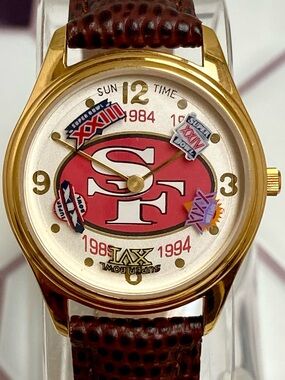 Vintage 90s San Francisco 49ers Animated Super Bowl Champions Watch 81 - 94